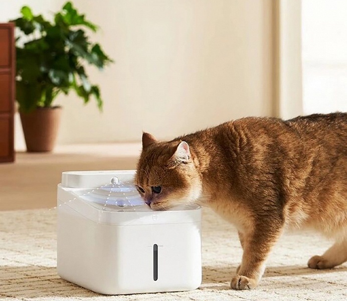 Представлена умная автоматическая поилка для животных Xiaomi Mijia Smart Pet Drinking Fountain 2, она стоит всего 25 долларов